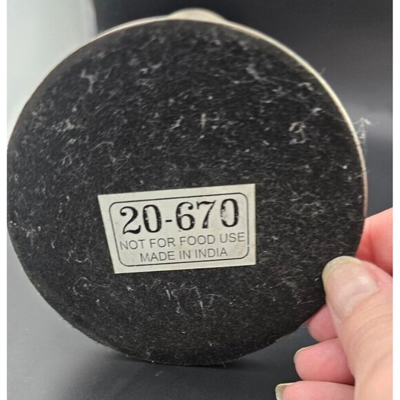 Set Of 2 Brushed Silver Metal Candle Holders Made In India, 9" and 12" Tall - Picture 2 of 9